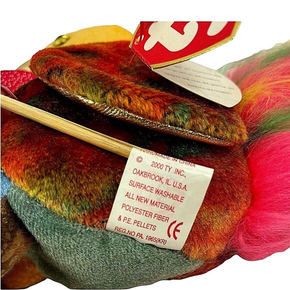 Ty Beanie Baby Chinese Zodiac Series Rooster Pristine with Tags - Picture 7 of 8